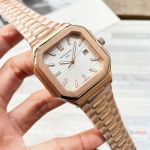 NEW Replica Patek Philippe Cubitus White Embossed Dial Rose Gold Watches